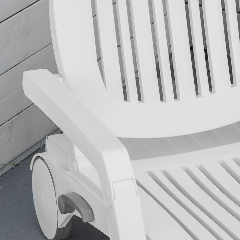 Hivvago Waterproof Outdoor Recliner with 5-Level Adjustable Backrest image number 7