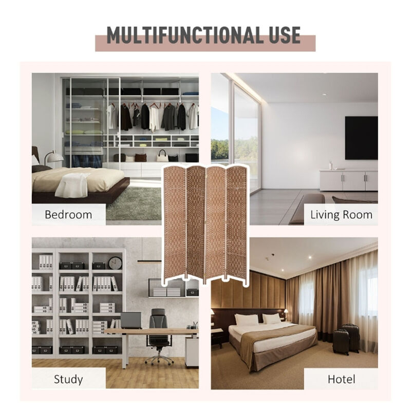 Folding Privacy Screen Portable Partition for Home & Office