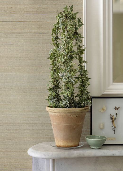 Hiromi Champagne Abaca Grasscloth Wallpaper