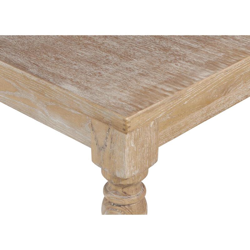 Linon Avalon Light Natural Brown Rectangle Table