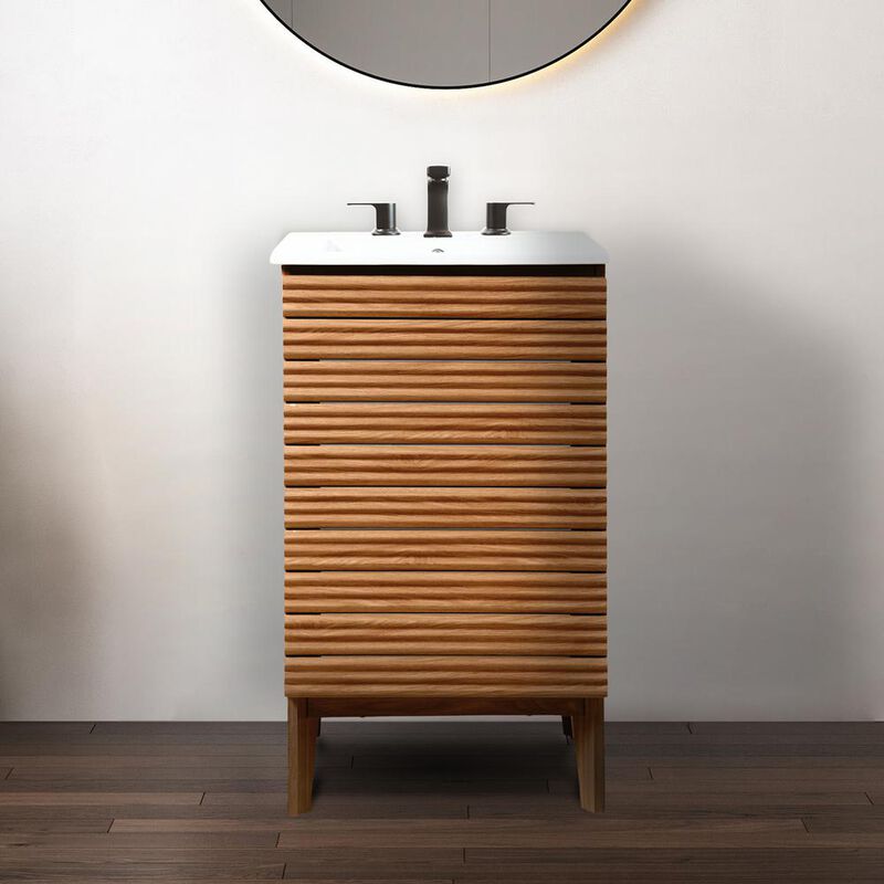 Jonathan Y 2-Shelf Bath Vanity Cabinet Only (Sink Basin Not Included)