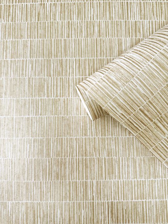 Zen Bamboo Screen Bronze Brown Wallpaper DWP0362-02