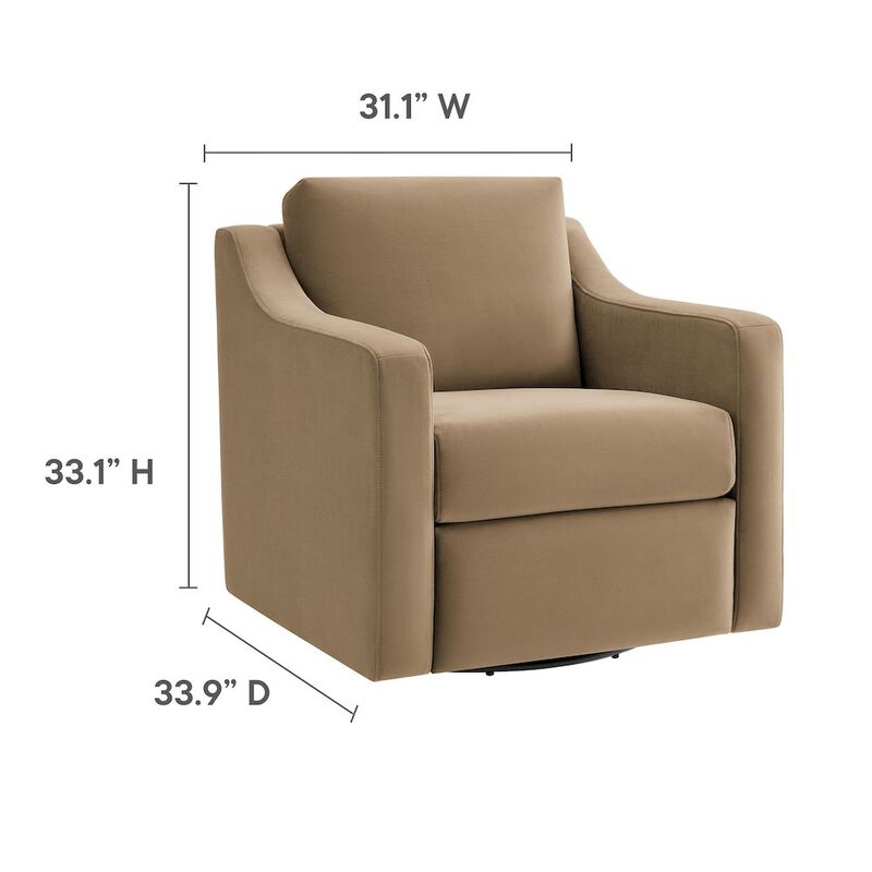 Liora Performance Velvet Armchair image number 1