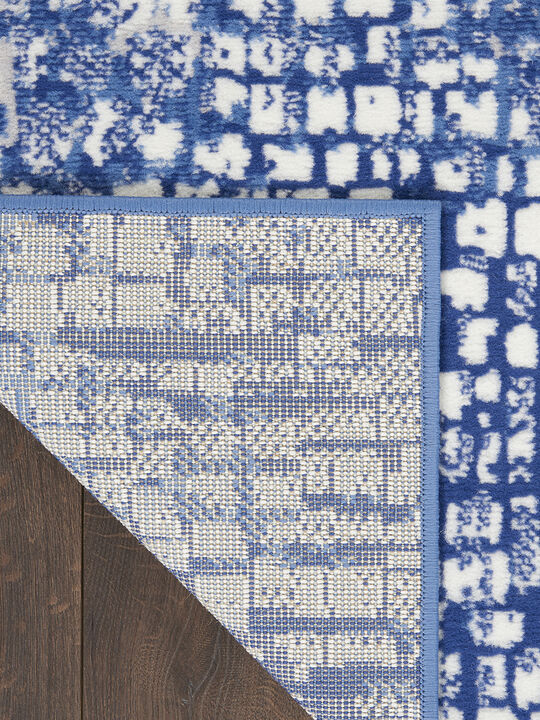 Whimsicle WHS07 Ivory/Navy 3' x 5' Rug