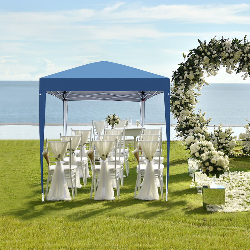 Waterproof Right-Angle Folding Tent Portable Canopy with Two Doors & Two Windows for Outdoor Events