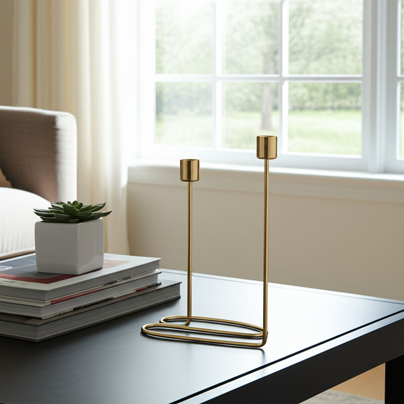 Double Swirl Candle Holder