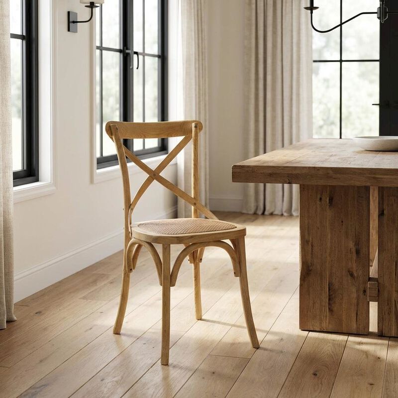 Wood Dining Side Chair with Comfortable Seat and Modern Design image number 2