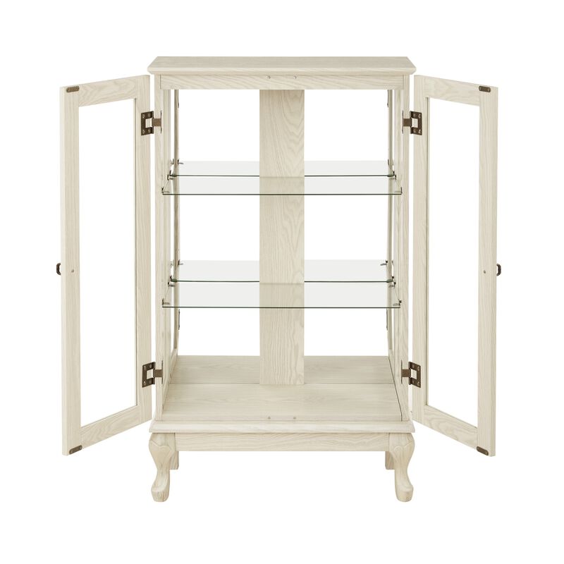25.98 in. Display Cabinet with 2 Glass Doors