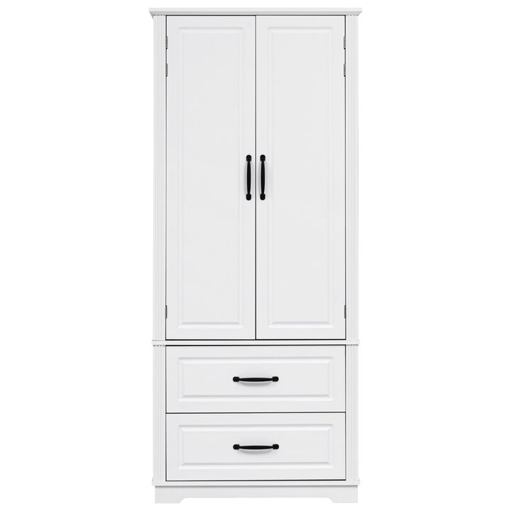 Merax Farmhouse Kitchen Pantry Cupboard Cabinet