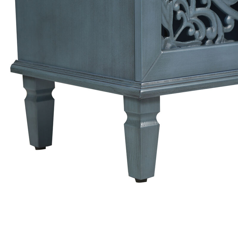 Natural Wood Storage Cabinet image number 6