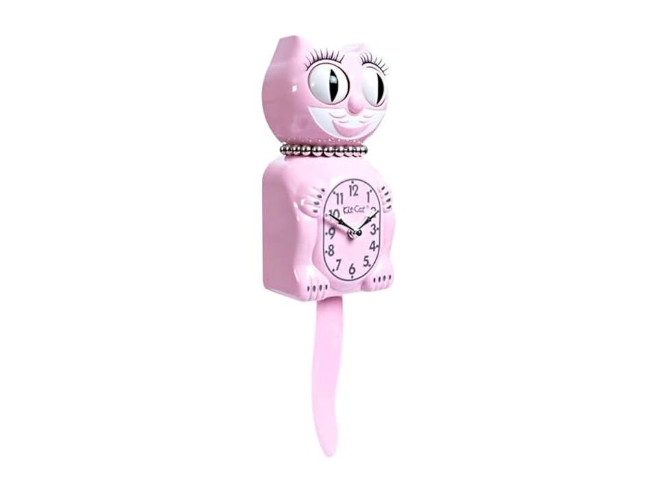 Retro Pink Lady Wall Clock Home Decor