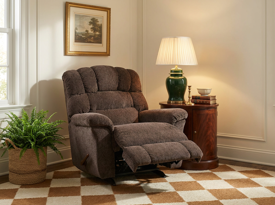 Randell Espresso Rocking Recliner