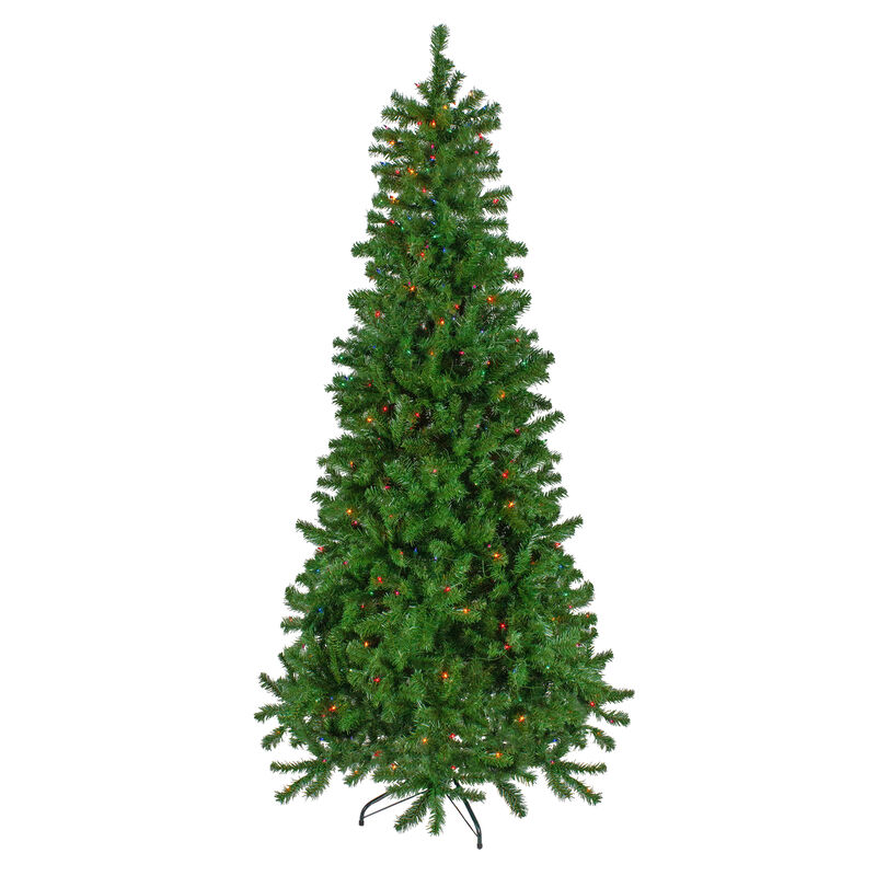 7' Pre-Lit Norfolk Spruce Artificial Christmas Tree  Multi Lights