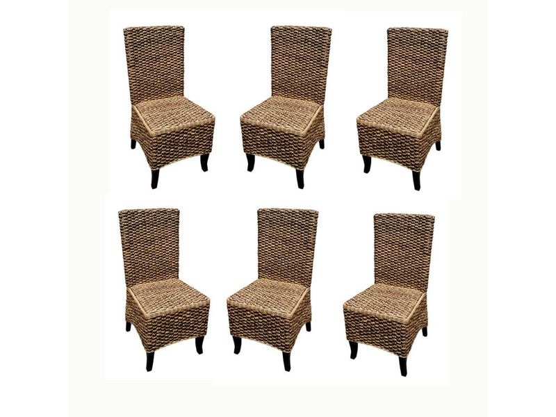 Mahogany Seagrass Dining Chair (set of 6 pcs)