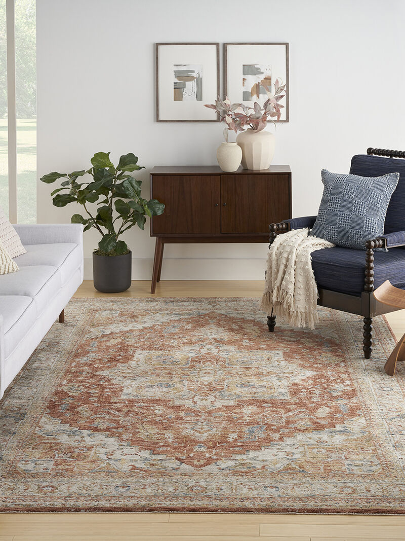 Sahar SHR06 Ivory/Multicolor 9'3" x 12'7" Rug