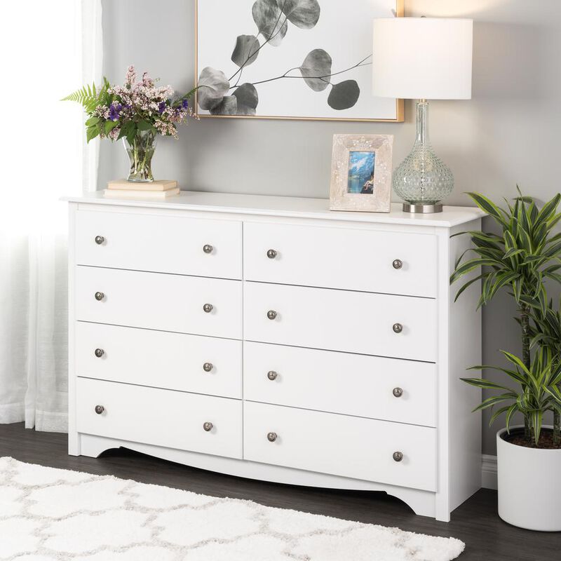 Prepac Monterey 8-Drawer Dresser, White