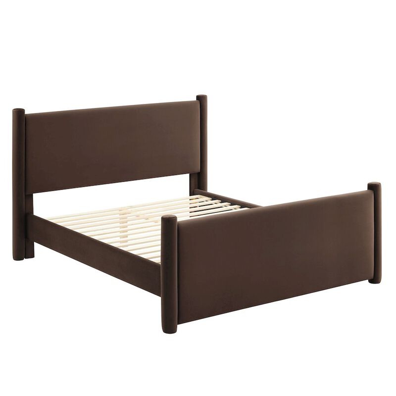 Rael Performance Velvet King Platform Bed image number 3