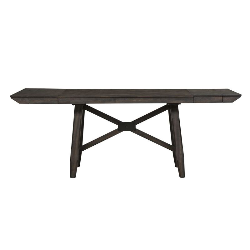 Liberty Furniture Double Bridge Gathering Table Set in Dark Chestnut image number 0