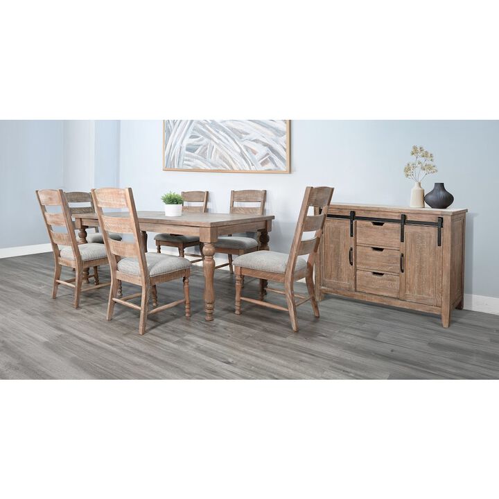 Sunny Designs Sierra Rustic Ladder Back Dining Chair with Cushion Seat (Set of 2)