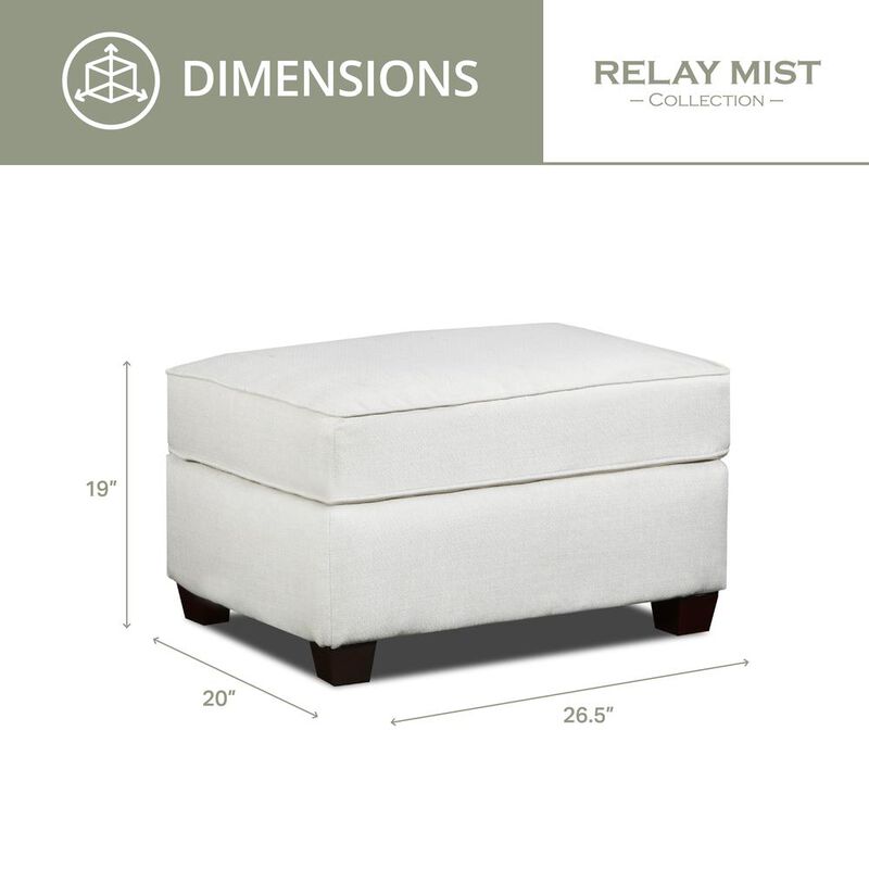 American Furniture Classics Living Room Relay Mist Ottoman