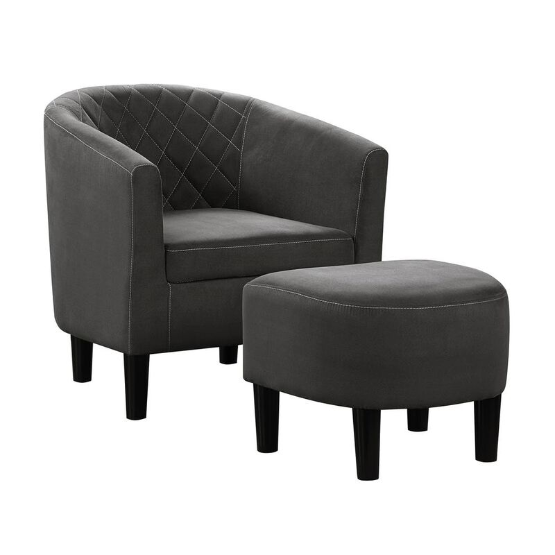 Convience Concept, Inc. Take a Seat Roosevelt Accent Chair with Ottoman