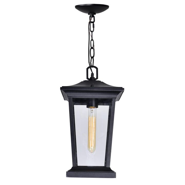 CWI Lighting Leawood 1 Light Black Outdoor Hanging Light