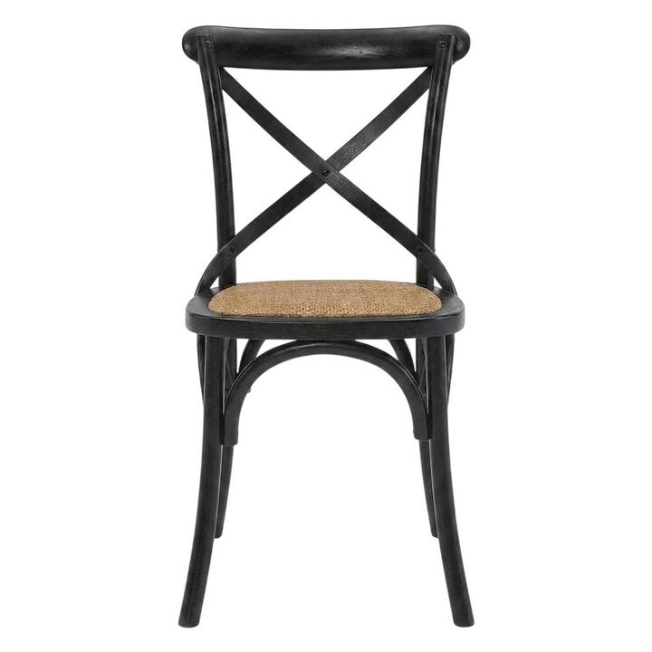 Wooden Dining Side Chairs for Kitchen and Dining Room, Natural, Set of 2
