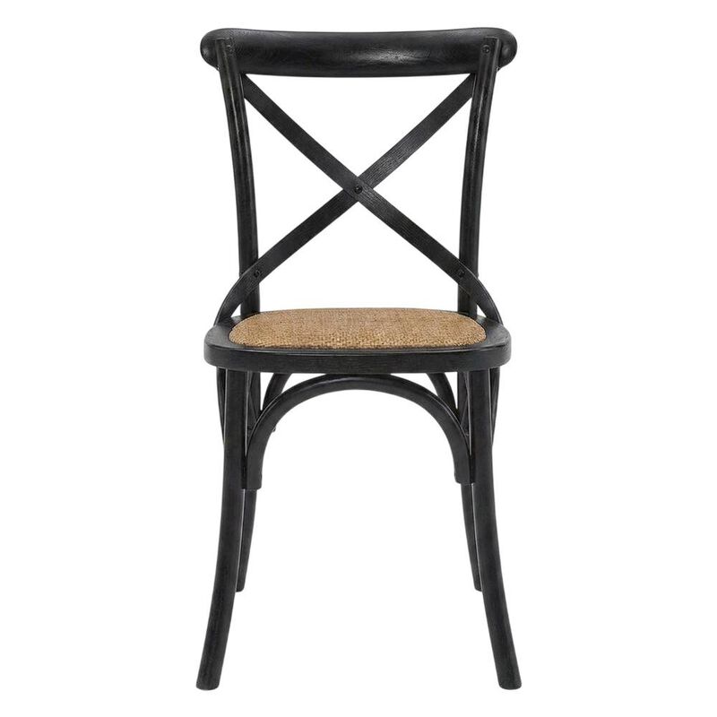 Wooden Dining Side Chairs for Kitchen and Dining Room, Natural, Set of 2 image number 1