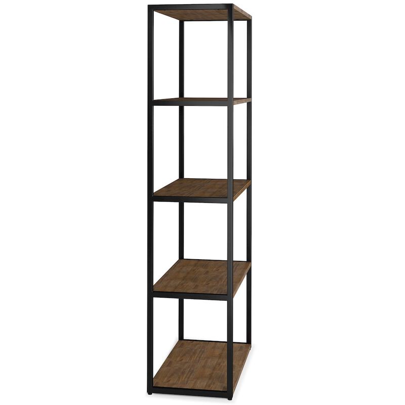 Simpli Home Ralston Solid Acacia Wood Bookcase In Rustic Natural Aged Brown
