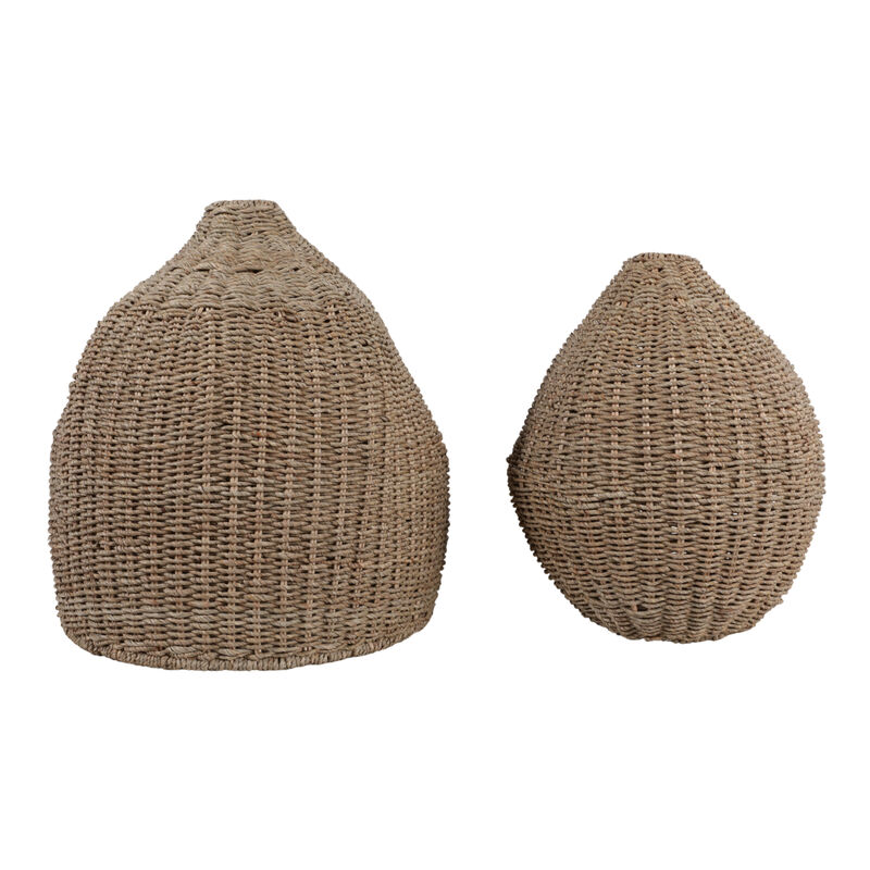 S/2 18/21" Rattan Vases image number 3