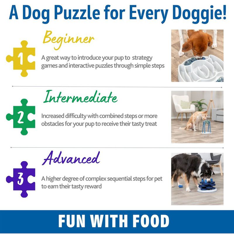 TRIXIE Dog Gambling Tower Strategy Game, Level 1, Beginner Dog Puzzle Toy image number 6