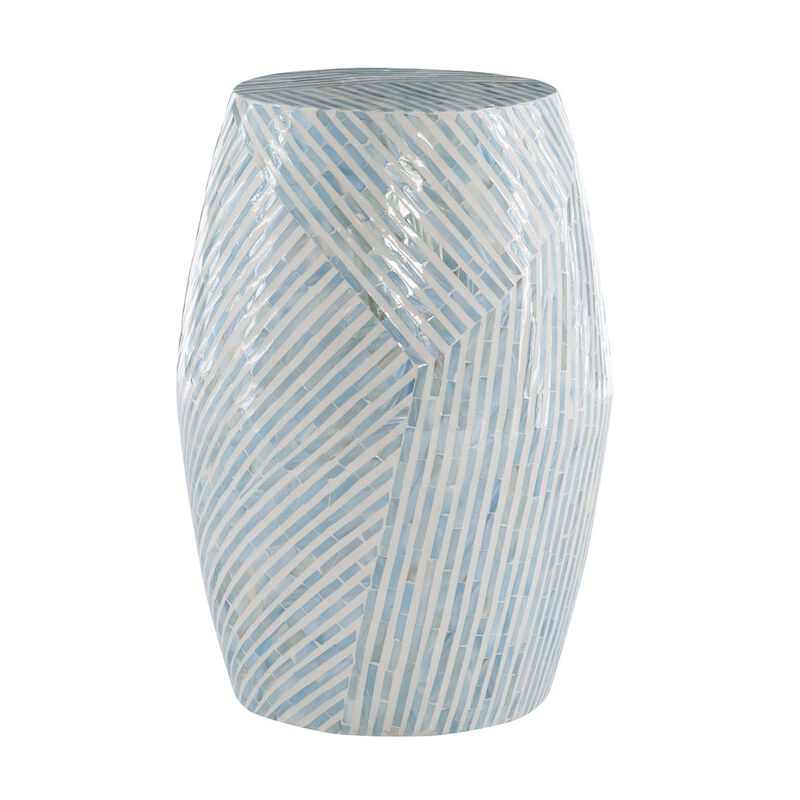 Linon Prianna Mosaic Capiz  Drum Table image number 0