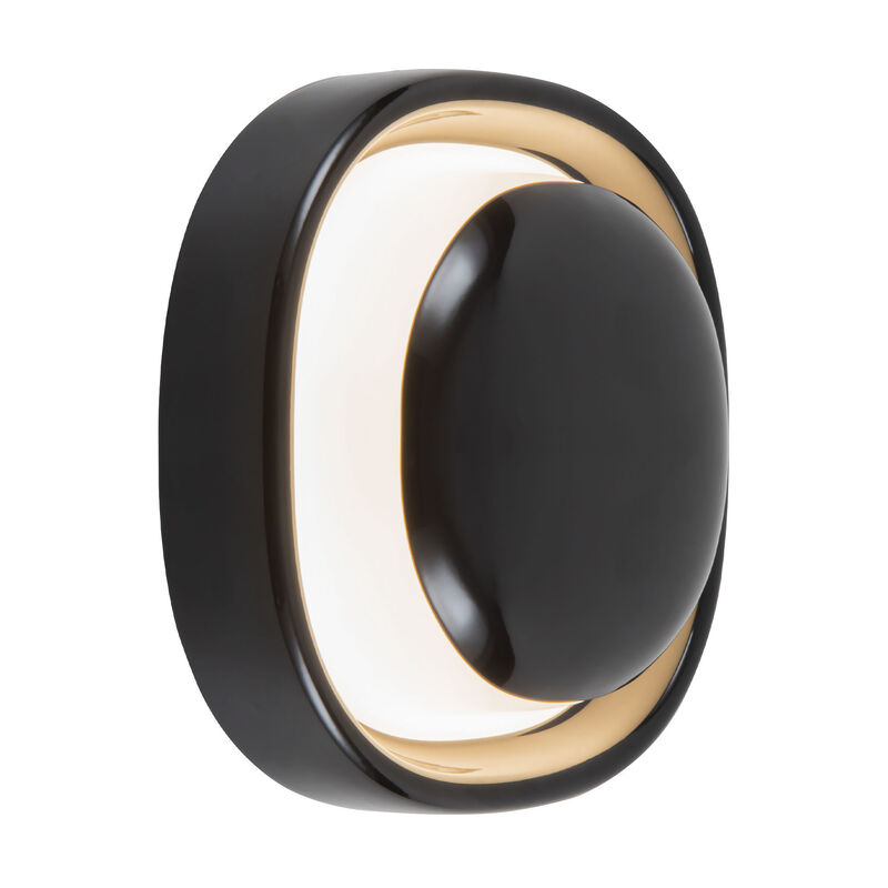 Pebble 8-in Damp-Rated Dimmable LED Wall Sconce image number 3