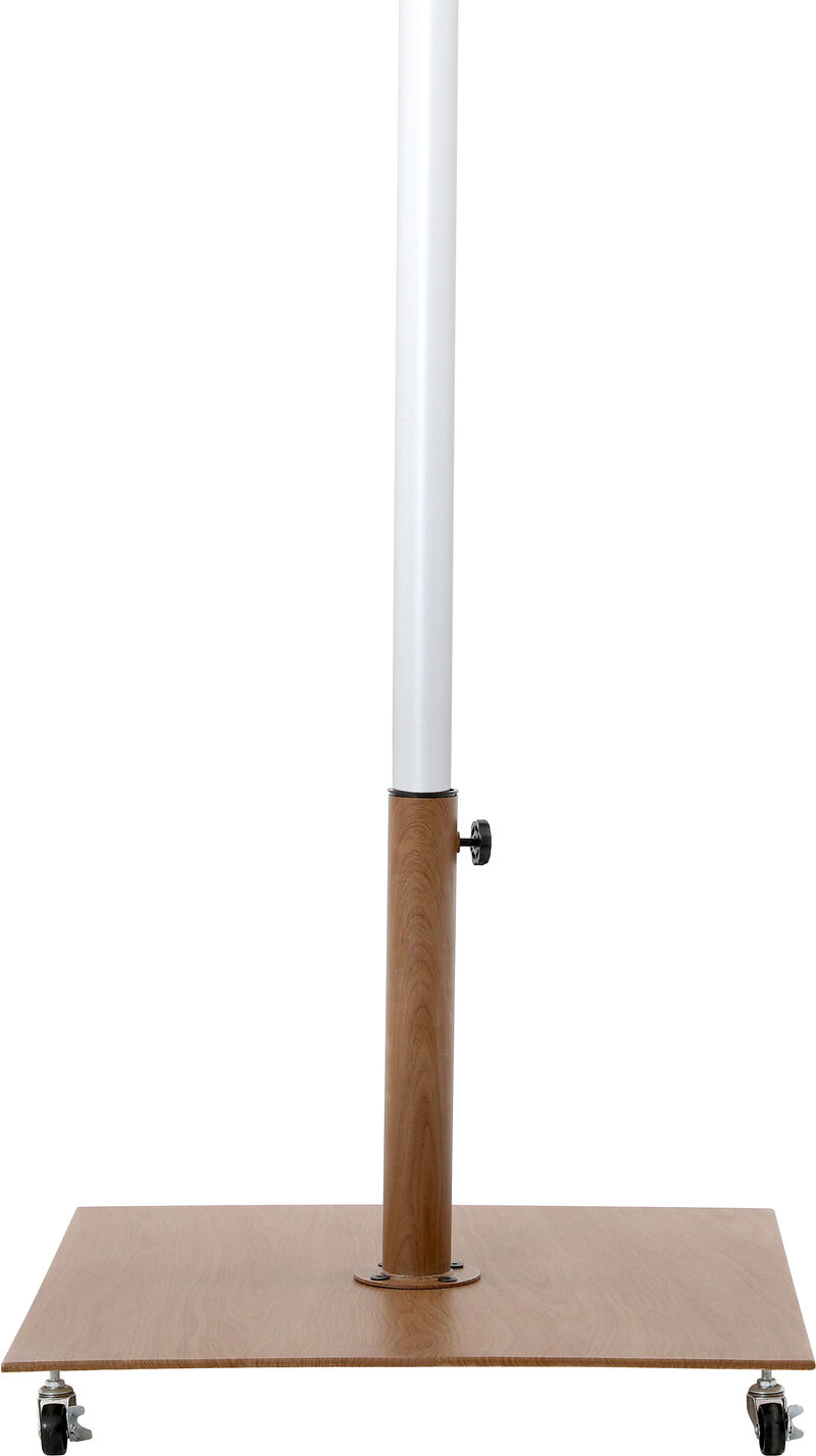 Meridian Furniture Fiji Navy Fabric / Teak Aluminum Patio Umbrella with Base Sets