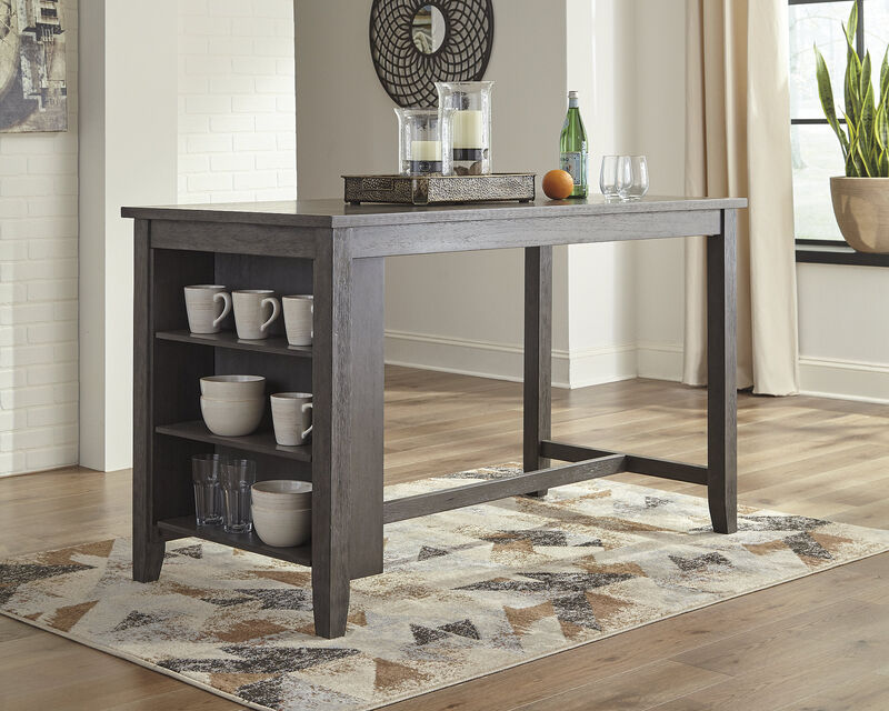 Caitbrook Counter Height Dining Table with Shelves image number 2