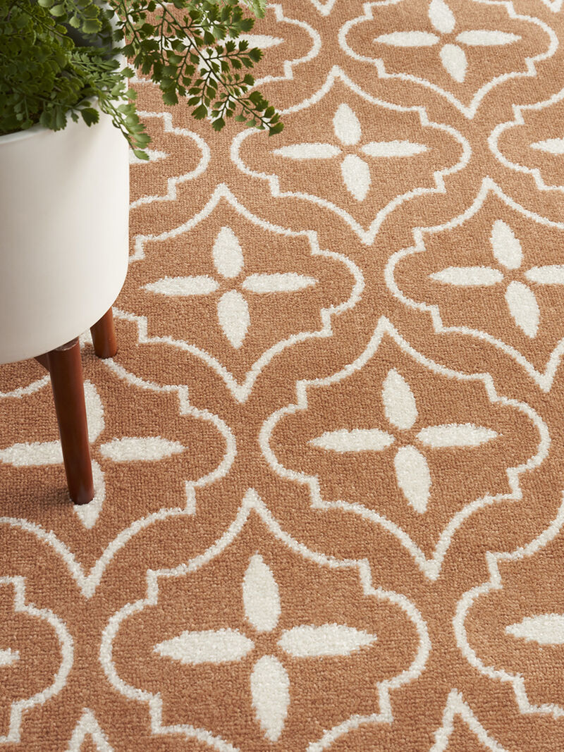 Nourison Essentials NRE04 Copper 2'2" x 7'6" Rug image number 8