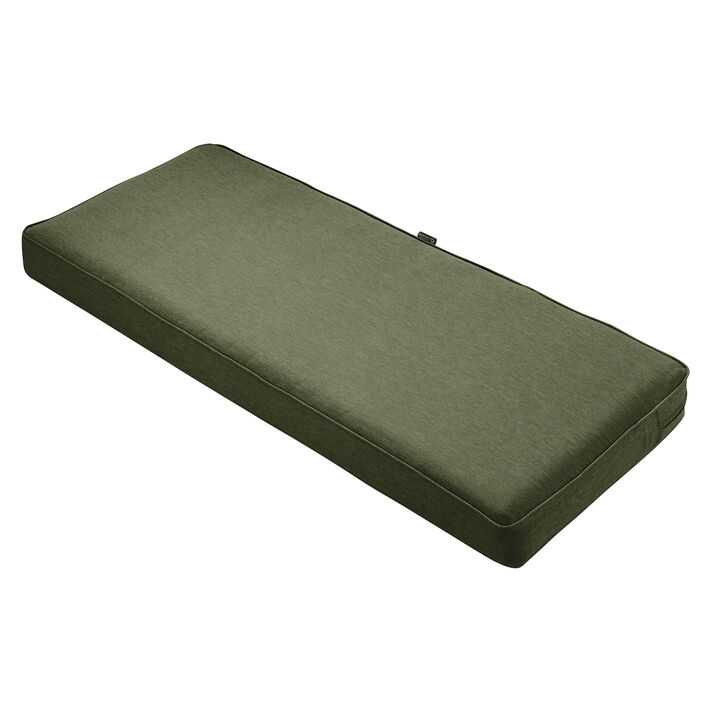 Classic Accessories Montlake FadeSafe Water-Resistant 59 x 18 x 3 Inch Outdoor Bench Cushion, Heather Fern Green, Outdoor Bench, Bench Cushions, Outdoor Cushions
