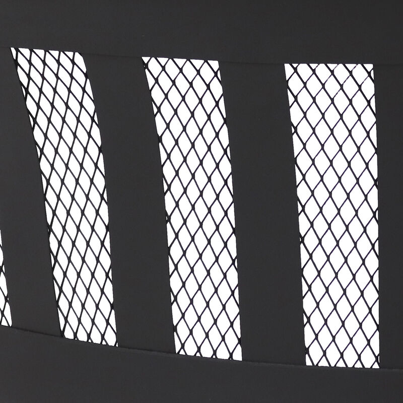 Sunnydaze 25 in Steel Wood-Burning Fire Pit with Mesh Stripe Cutouts