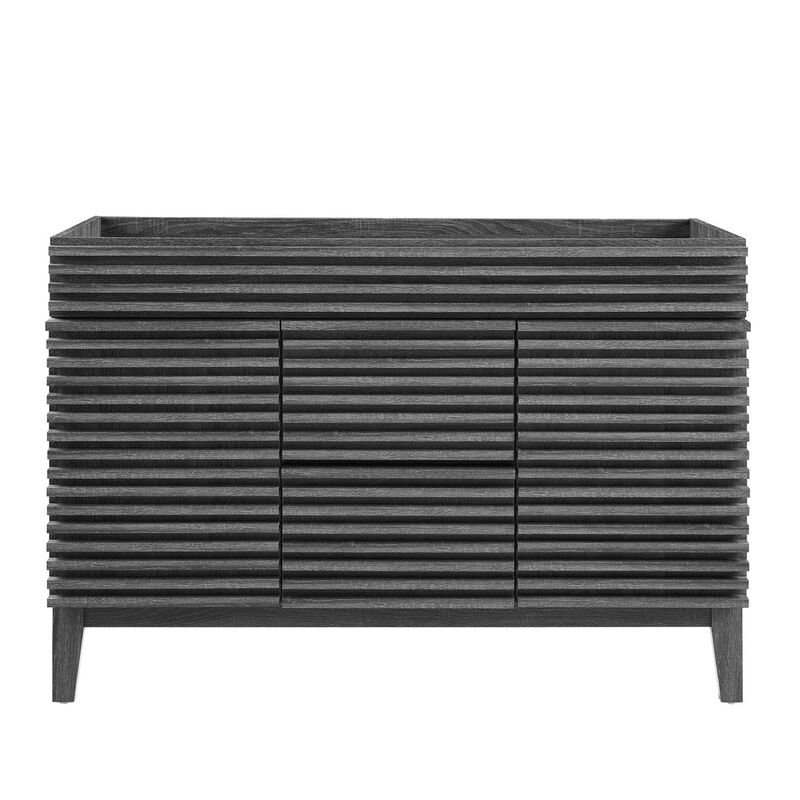 48 in. Render Double Bathroom Vanity Cabinet, Charcoal image number 1