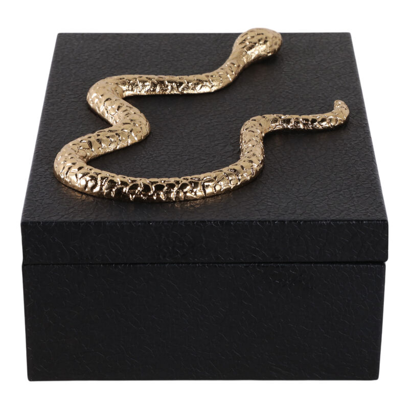 11x8" Faux Leather Snake Box image number 3