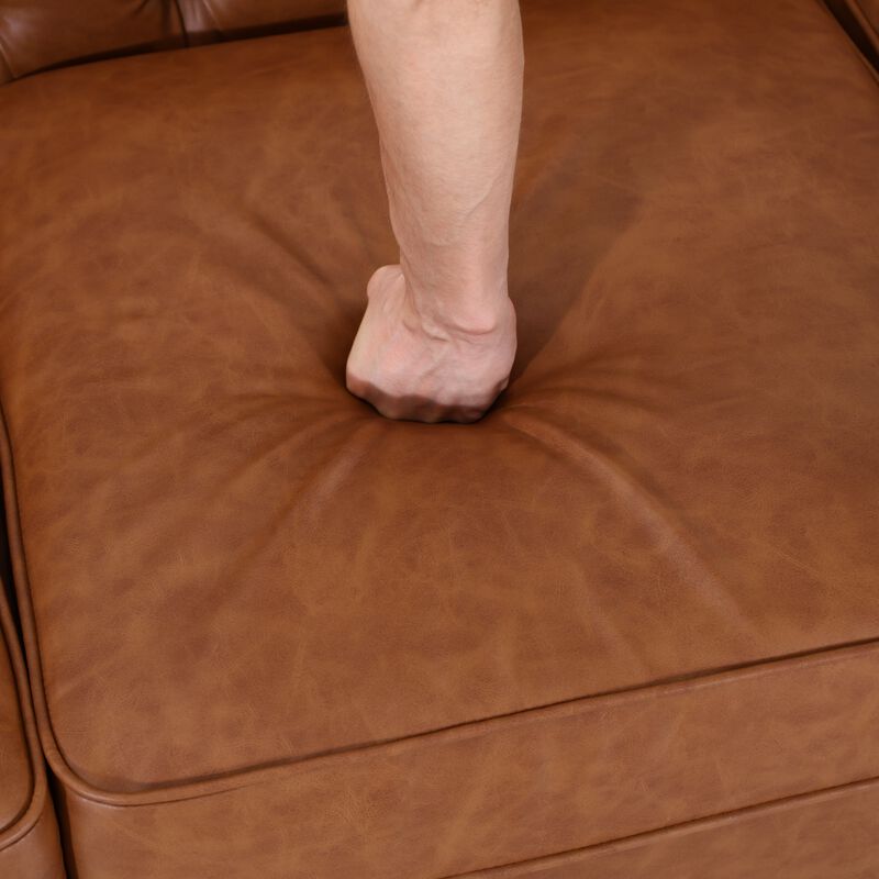 Nulin PU Leather Loveseat Sofa image number 6