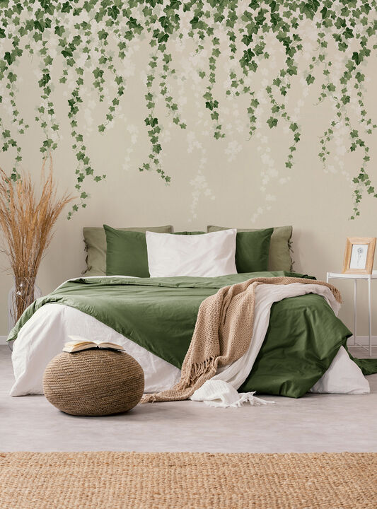 Trailing Ivy Green Wall Mural (Set of 2)