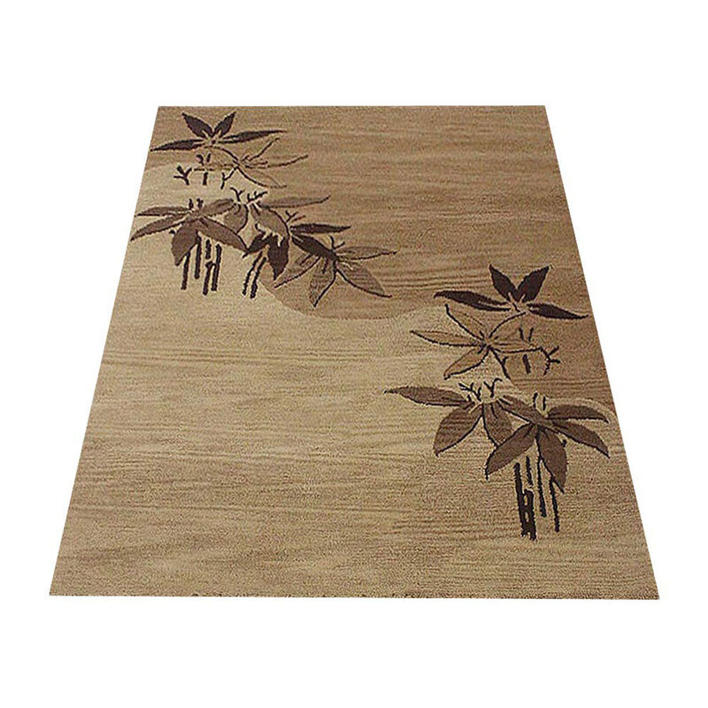 RUGSOTIC CARPETS HAND TUFTED WOOL ECO-FRIENDLY AREA RUGS  - Rectangle Shape, Size, Floral Modern Design, High Pile Thick Handmade Area Rugs for Living Room, Bed Room (K00905) image number 2