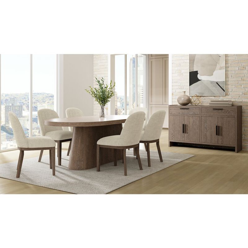 I Home Furnishings Elements Shelter Upholstered Chair - In Cocoa Finish