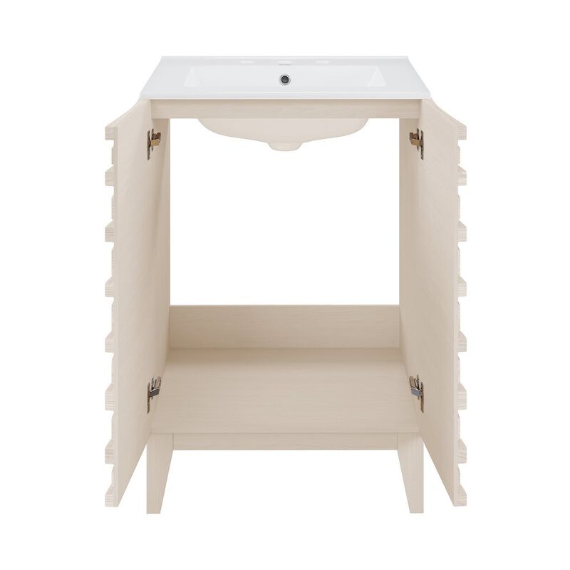 Cascade 24 in. Bathroom Vanity with 3-Hole Ceramic Sink Top image number 4