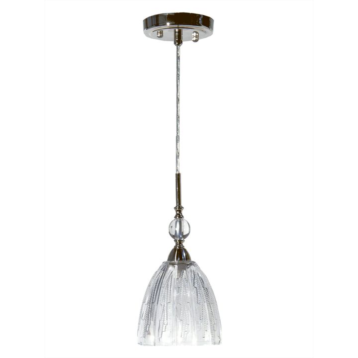 77" Clear and Black Crystal Mini Pendant Ceiling Light Fixture