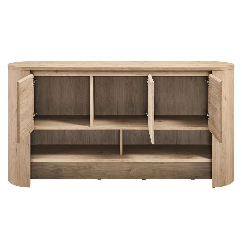 Duval 62" Curved Sideboard image number 8