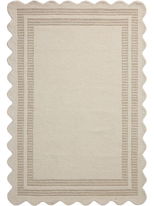 Scottie SCO01 Ivory/Grey 5' x 7'6" Rug by Chris Loves Julia x Loloi