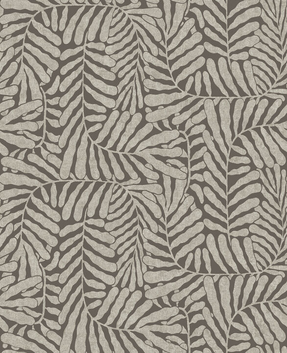 Gabriel Espresso Fern Wallpaper