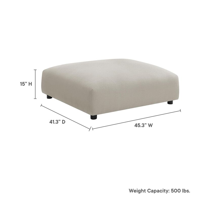 Solace Modular Upholstered Fabric Ottoman image number 2